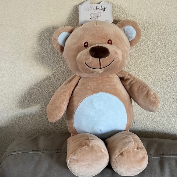 KELLY BABY 20" Cuddle Baby Bear Plush Animal with Rattle - Picture 1 of 5